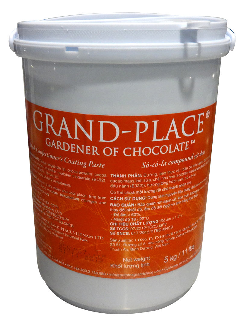 Dark paste chocolate compound 